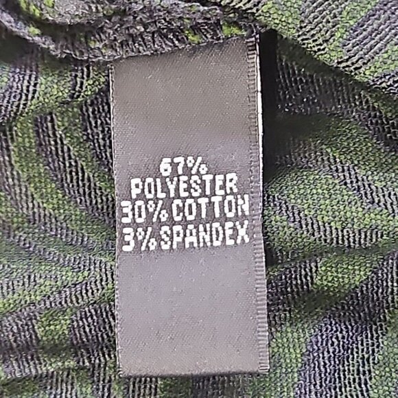 Company Ellen Tracy Women's Size 0 Petite Tropical Green Stretch Casual Pants - Picture 5 of 13